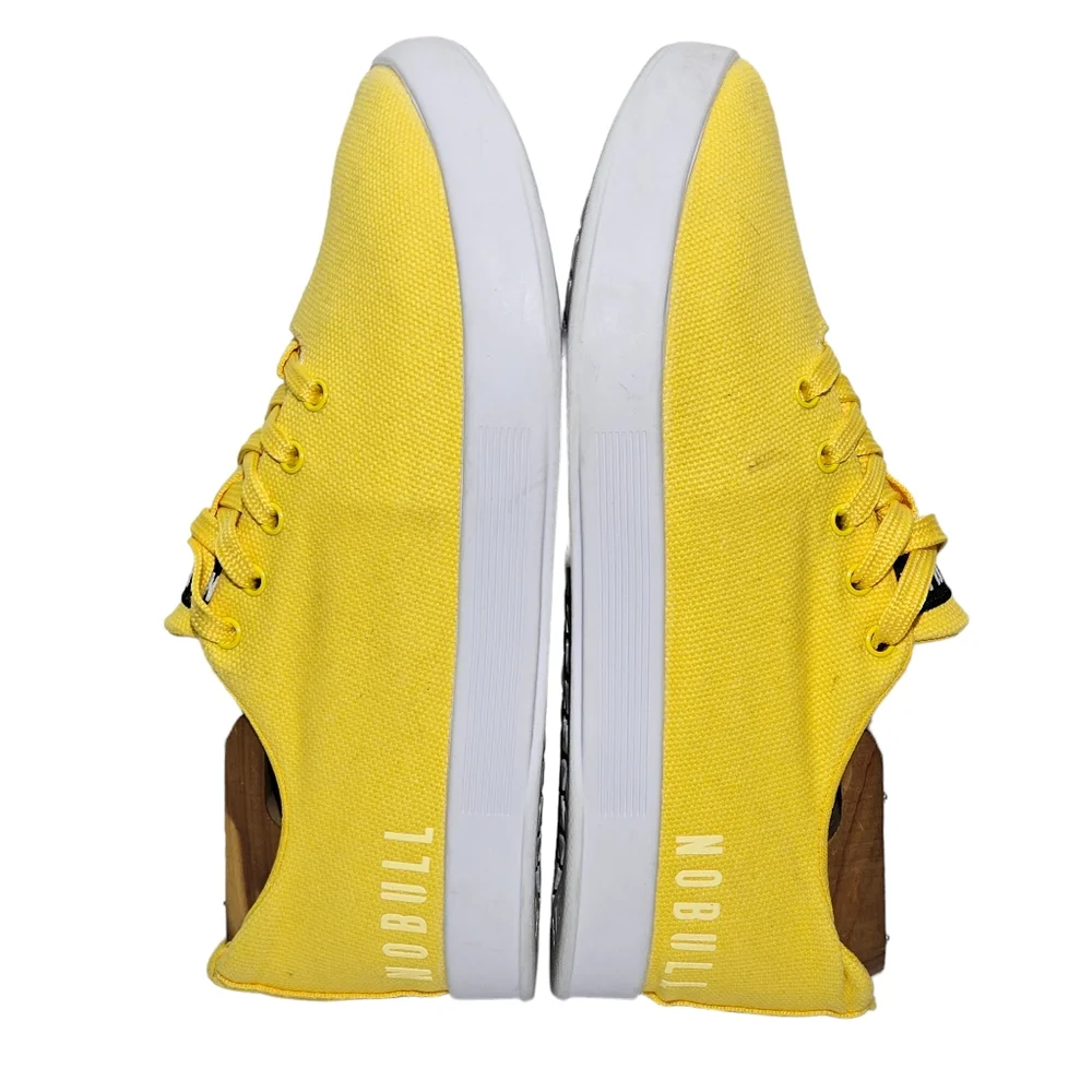 NOBULL Women’s Size 6 Canvas Trainer Sneaker Yellow Lifting Gym - Picture 4 of 13